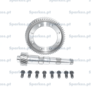 Crown wheel & pinion, 17 / 62 + BOLT